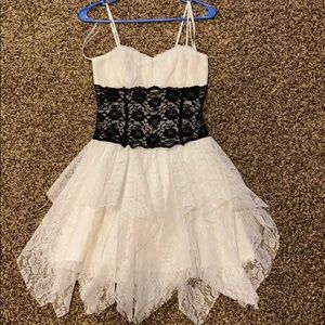 2 for $20 : Black and white mini dress